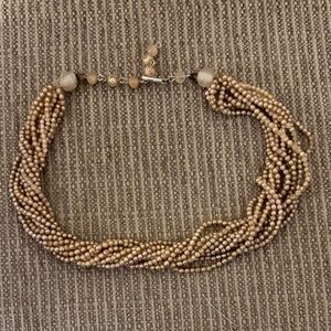 Vintage Beige Pearl Necklace